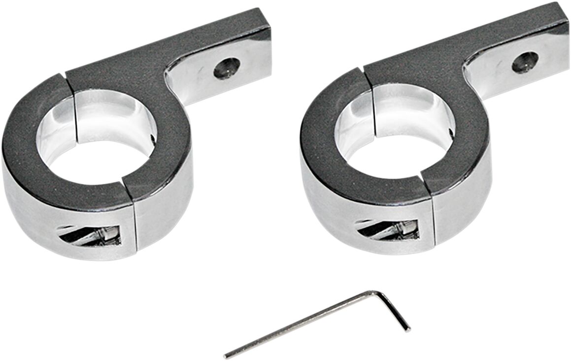 Custom Dynamics 1.25 Clamp Chrome Pair ACCESSORY LIGHT GROUP Custom Dynamics