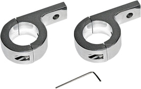Custom Dynamics 1.25 Clamp Chrome Pair ACCESSORY LIGHT GROUP Custom Dynamics