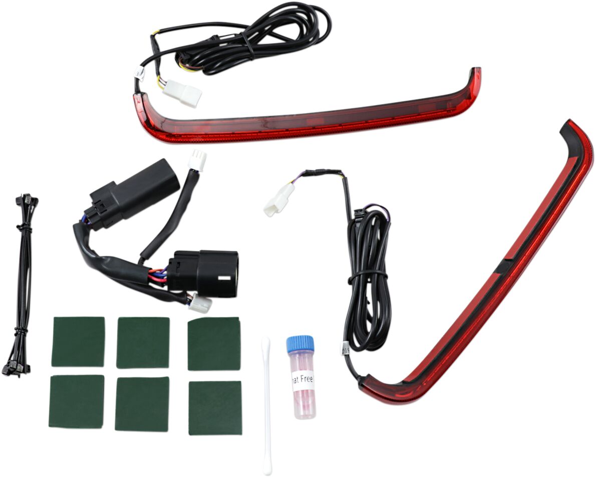 Custom Dynamics Low Profile Bag Lights, Red - 10-13 Touring Light Accessory Custom Dynamics