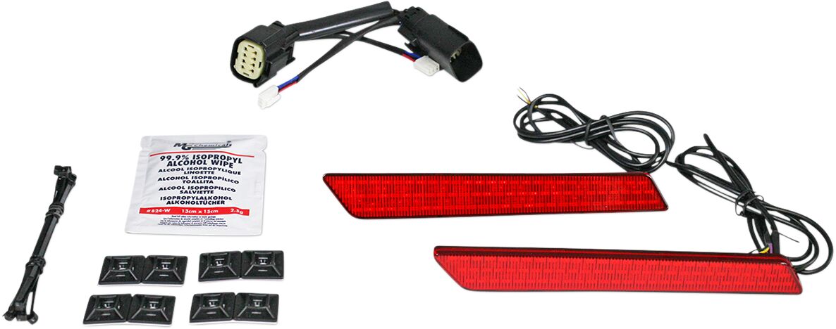 Custom Dynamics Light Sbag Latch Ss8 Red ACCESSORY LIGHT GROUP Custom Dynamics