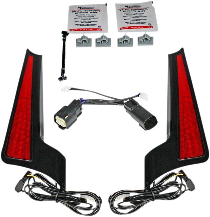 Custom Dynamics Light Fascia Blk/Red ACCESSORY LIGHT GROUP Custom Dynamics