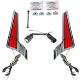Custom Dynamics Light Fascia Chr/Red ACCESSORY LIGHT GROUP Custom Dynamics
