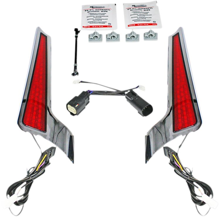 Custom Dynamics Light Fascia Chr/Red ACCESSORY LIGHT GROUP Custom Dynamics