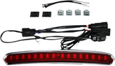 High Mount LED Light, Chrome Red - 14-24 Touring & Trike Taillight & Turn Signals Custom Dynamics Default Title