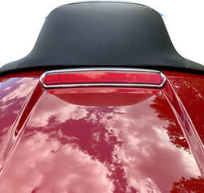 High Mount LED Light, Chrome Red - 14-24 Touring & Trike Taillight & Turn Signals Custom Dynamics