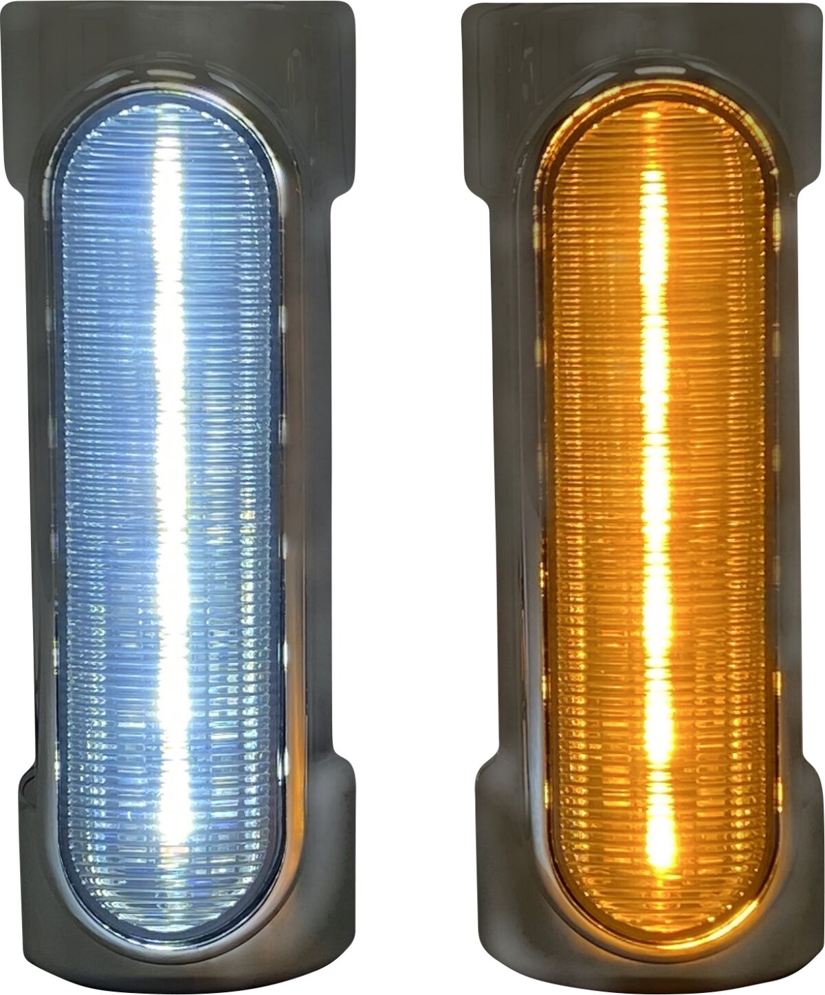 Custom Dynamics Engine Guard LED Lights, Chrome - 14-23 Touring Light Accessory Custom Dynamics