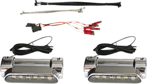Universal Crash Bar Lights, Chrome Auxiliary Light Custom Dynamics