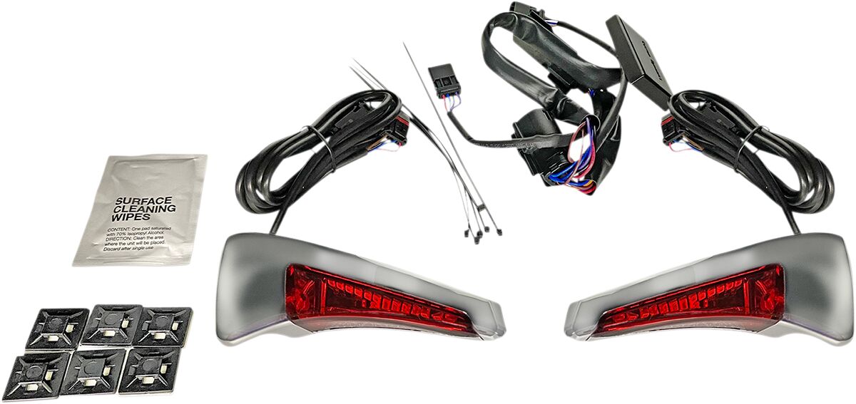 Custom Dynamics Light B Rest Flh Chr/Red ACCESSORY LIGHT GROUP Custom Dynamics