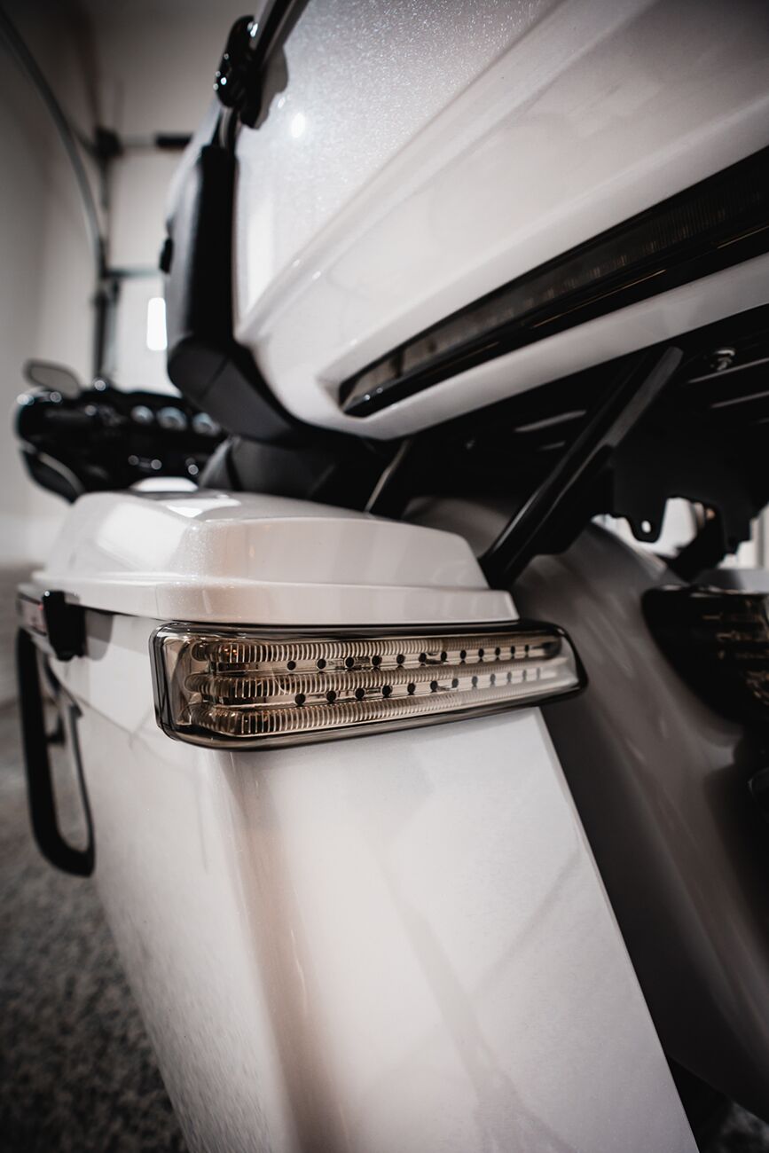 ProBEAM® LED Sequential BAGZ™ Saddlebag Lights, Black Smoked - 14+ Touring Taillight & Turn Signals Custom Dynamics