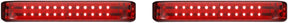Custom Dynamics ProBEAM® LED Sequential BAGZ™ Saddlebag Lights, Chrome Red - 14+ Touring Light Accessory Custom Dynamics