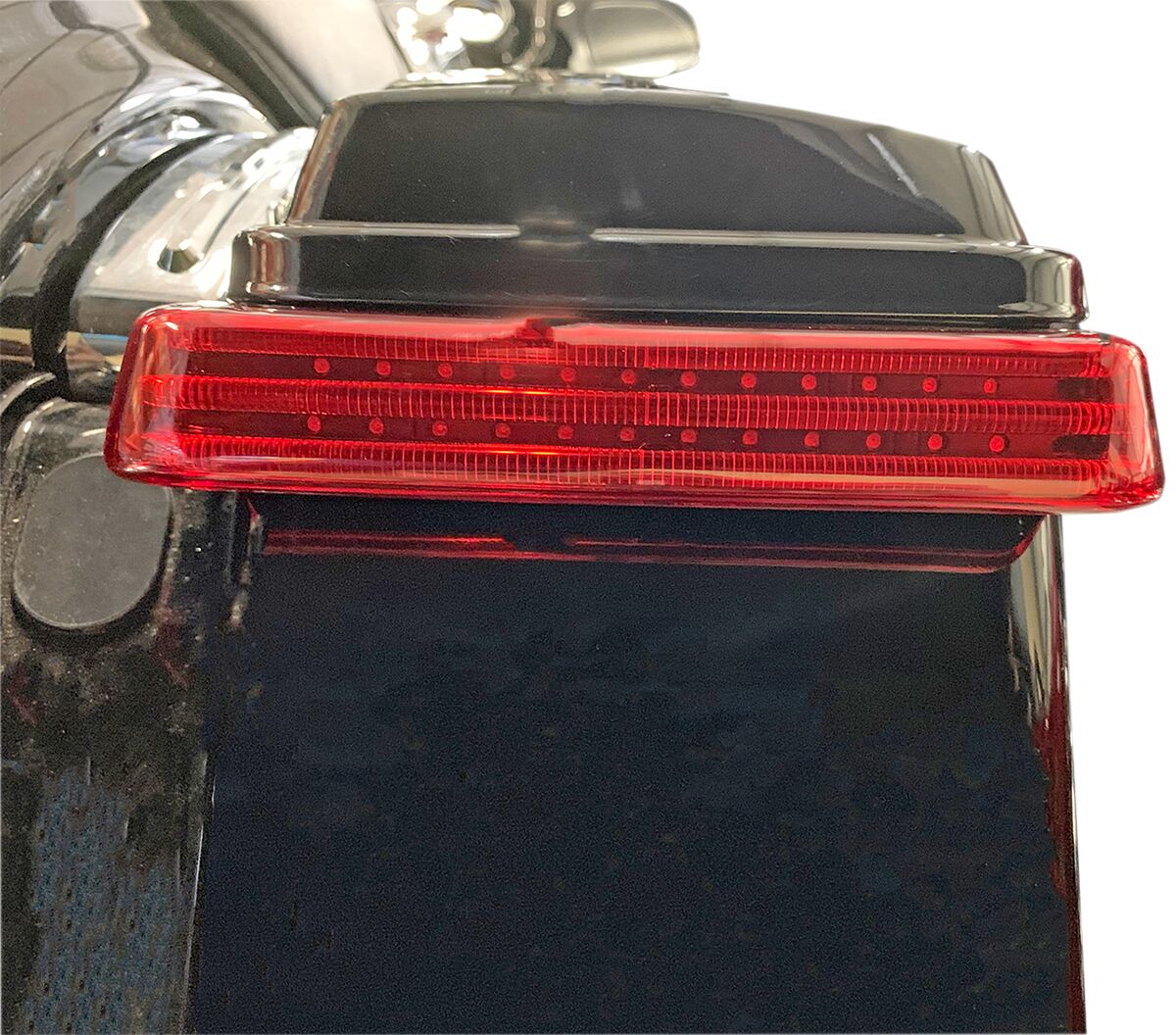 BCM4 ProBEAM LED Saddlebag Lights, Gloss Black Red - 10-13 Touring Taillight & Turn Signals Custom Dynamics