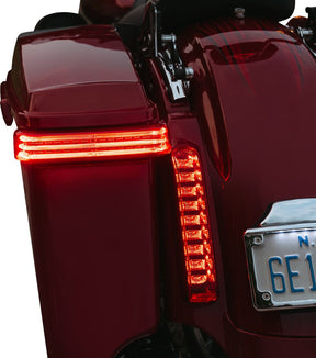 Custom Dynamics Light Led Sbag Chr/Red ACCESSORY LIGHT GROUP Custom Dynamics