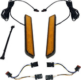 Led Fork Light, Amber Gloss Black - 14+ Touring & Trike Turn Signals Custom Dynamics Default Title