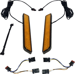 Led Fork Light, Amber Gloss Black - 14+ Touring & Trike Turn Signals Custom Dynamics Default Title