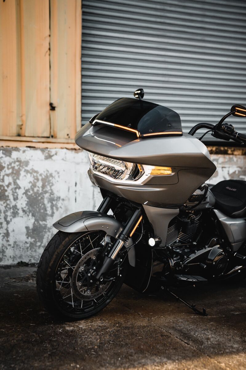 Custom Dynamics Led Fork Light, Amber Gloss Black - 14+ Touring & Trike Light Accessory Custom Dynamics