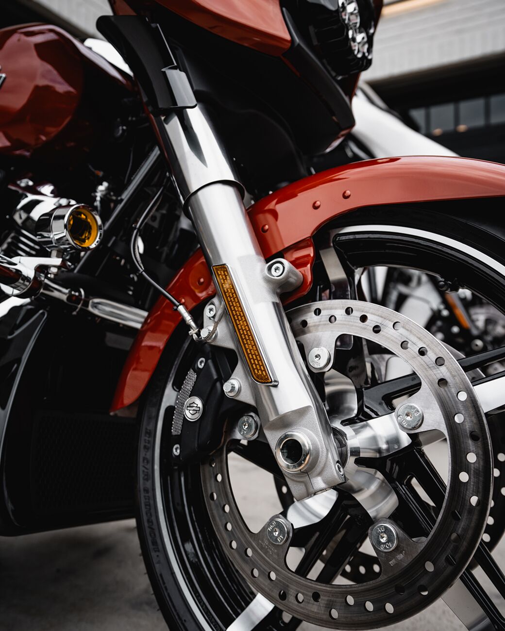 Led Fork Light, Amber Chrome - 14+ Touring & Trike Turn Signals Custom Dynamics