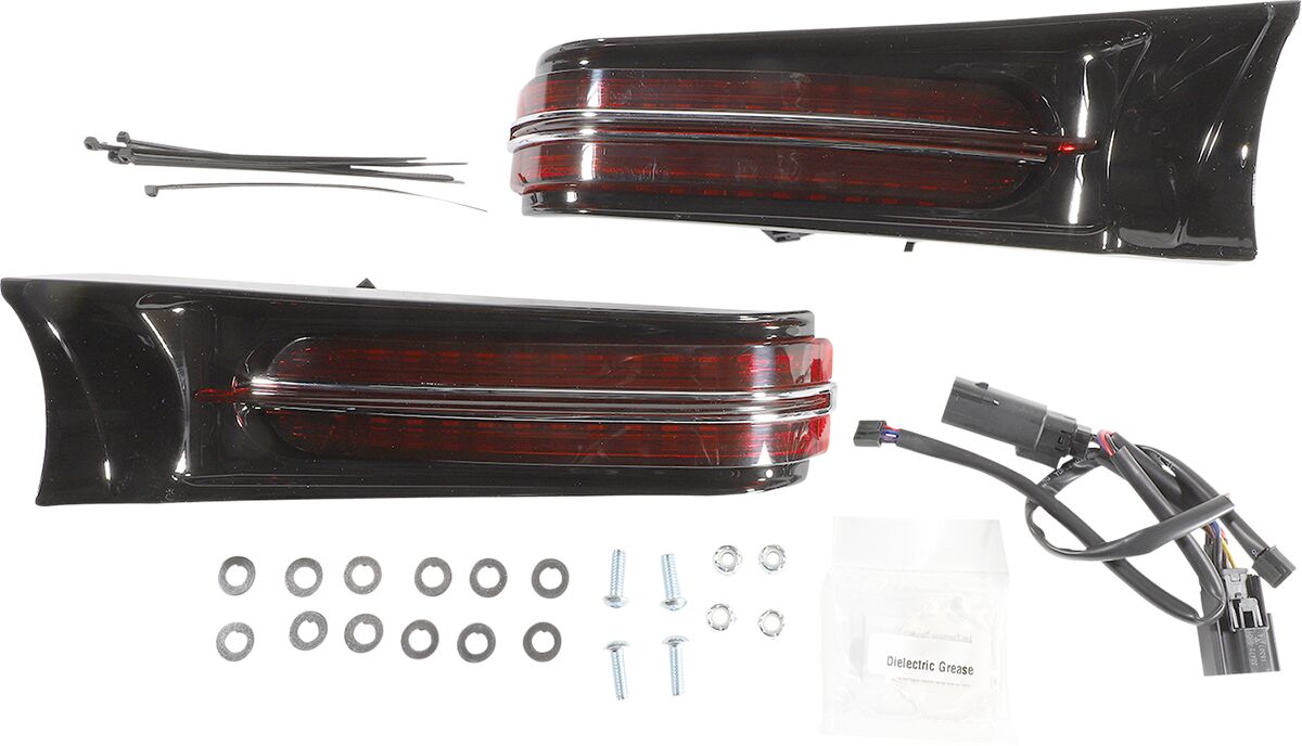 Ciro Filler Panel Lights Red/Black Air Cleaner Ciro