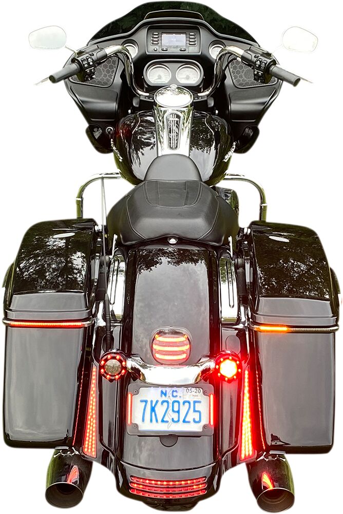 LED Low-Profile BAGZ™ Accent Lights, Smoked Lens - 14-24 Touring Taillight & Turn Signals Custom Dynamics