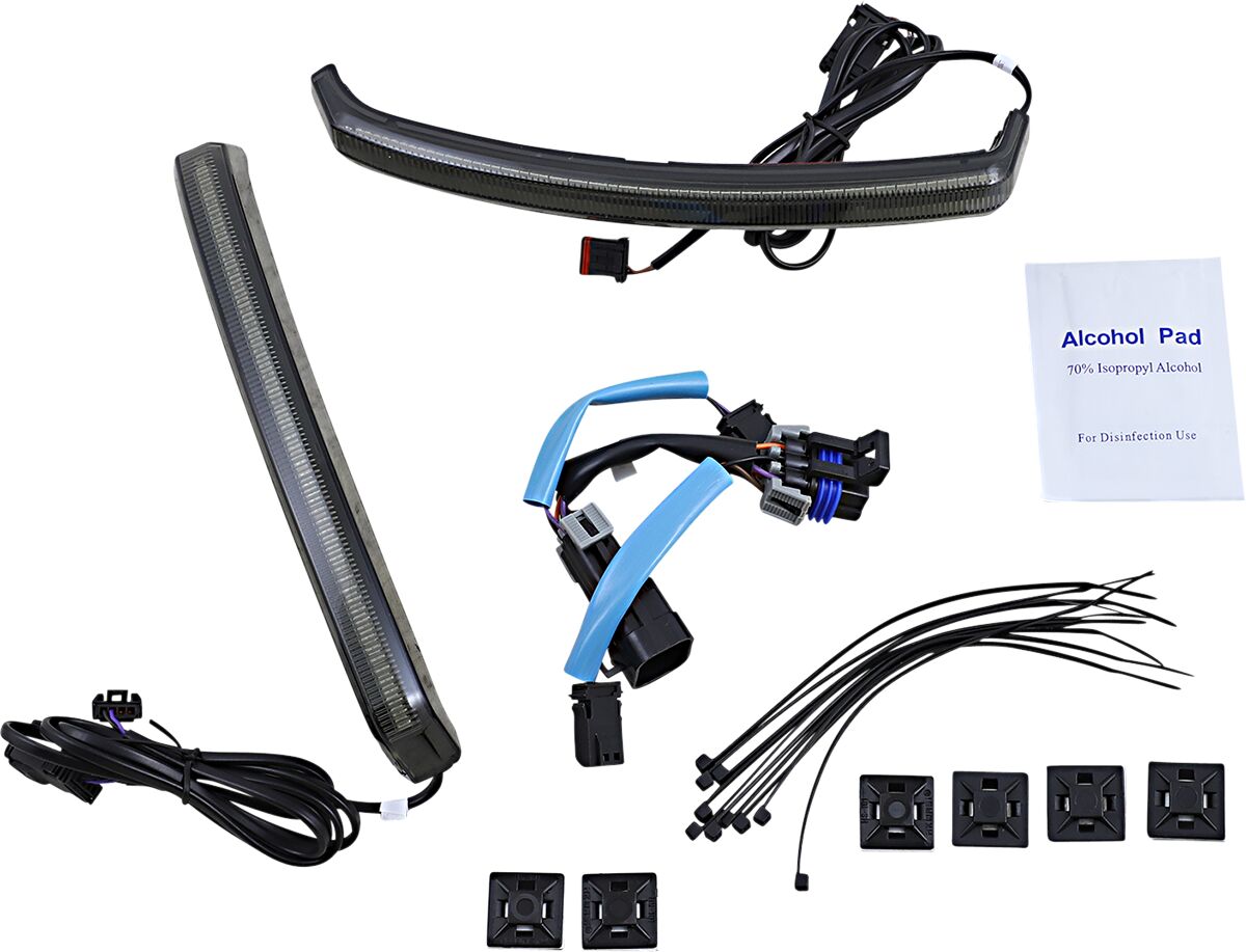 Custom Dynamics Saddlebag LED Lights, Smoked - 20+ Indian Light Accessory Custom Dynamics
