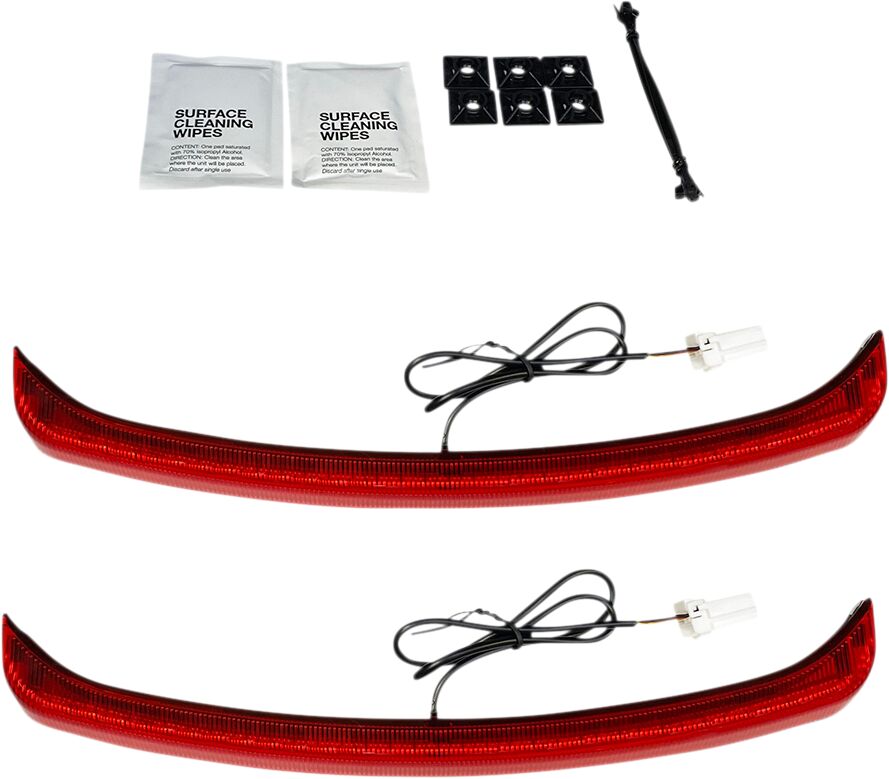Custom Dynamics LED Fender Lights, Red - 21+ Trike Light Accessory Custom Dynamics