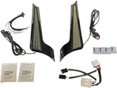 Custom Dynamics Dual Color Fascia LED Panel Lights, Chrome Smoked - 06-09 Street Glide Light Accessory Custom Dynamics