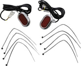 PLUGZ™ Antenna Grommet Lights, Chrome Red - 06+ Touring Turn Signals Custom Dynamics Default Title