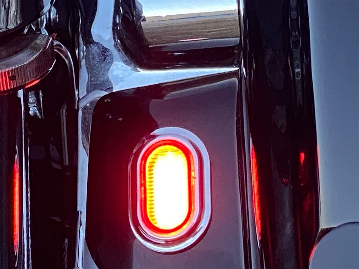 Custom Dynamics PLUGZ™ Antenna Grommet Lights, Chrome Red - 06+ Touring Light Accessory Custom Dynamics
