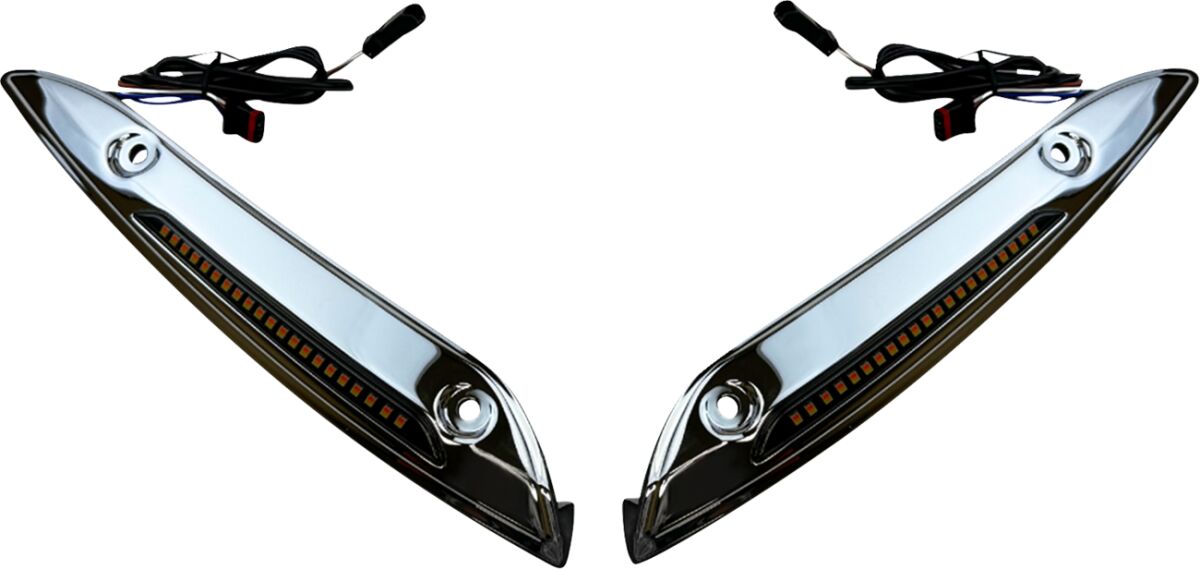 Custom Dynamics Genesis® 4 Dynamic LED Standard Turn Signals, Chrome - 15-24 Touring Light Accessory Custom Dynamics