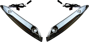 Custom Dynamics Genesis® 4 Dynamic LED Standard Turn Signals, Chrome - 15-24 Touring Light Accessory Custom Dynamics