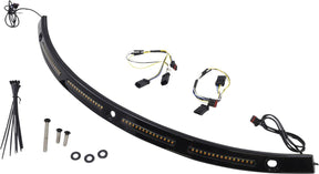 Custom Dynamics V2 Batwing Windshield Trim Sequential Turn Signal, Black - 14+ Touring & Trike Light Accessory Custom Dynamics