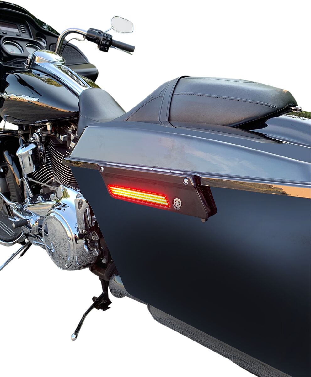 Custom Dynamics Dual Color LED Saddlebag Latch Lightz™, Red - 14-24 Touring Light Accessory Custom Dynamics