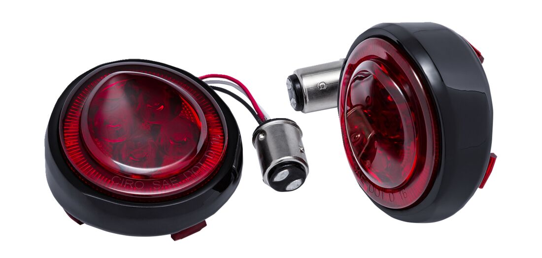 Ciro Light Fang Rr Blk/Red Light Accessory Ciro