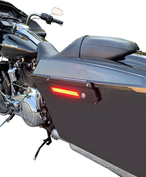 Custom Dynamics Saddlebag LED Latch Light, Red Black - 14+ Touring Light Accessory Custom Dynamics