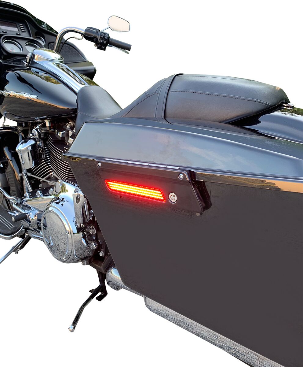 Custom Dynamics Saddlebag LED Latch Light, Red Black - 14+ Touring Light Accessory Custom Dynamics