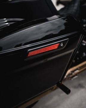 Saddlebag LED Latch Light, Smoked Black - 14+ Touring Turn Signals Custom Dynamics