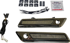 Custom Dynamics Saddlebag LED Latch Light, Smoked Chrome - 14+ Touring Light Accessory Custom Dynamics