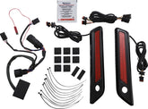 Custom Dynamics Saddlebag Latch Dual Color Accent Lights, Red Black - 14+ Touring Light Accessory Custom Dynamics