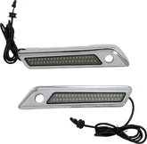 Custom Dynamics Saddlebag Latch Dual Color Accent Lights, Smoked Chrome - 14-24 Touring Light Accessory Custom Dynamics