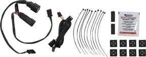 Custom Dynamics Saddlebag Latch Dual Color Accent Lights, Smoked Chrome - 14-24 Touring Light Accessory Custom Dynamics