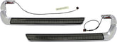 Custom Dynamics Lower Saddlebag Side Marker LED Lights, Smoked Chrome - 14-24 Touring Light Accessory Custom Dynamics