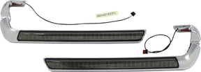 Custom Dynamics Lower Saddlebag Side Marker LED Lights, Smoked Chrome - 14-24 Touring Light Accessory Custom Dynamics