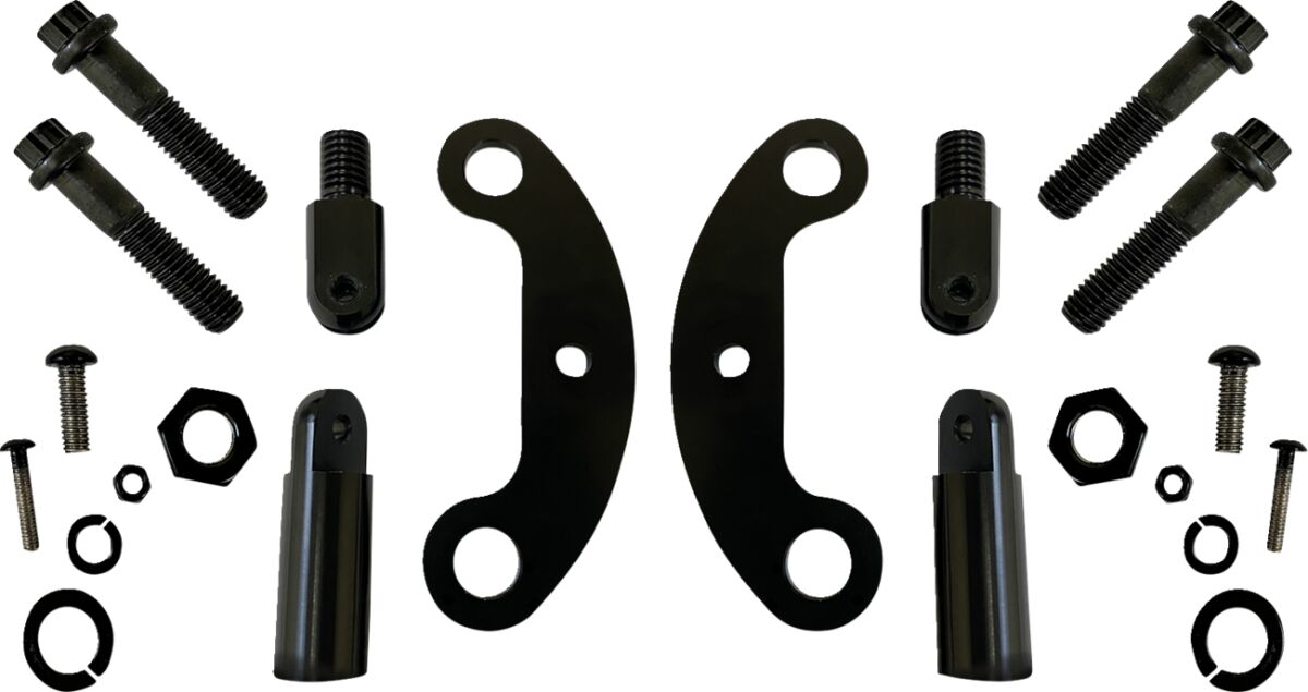 Custom Dynamics Caliper Mounts for ProBEAM® Fog Lights, Chrome - 96-24 Touring & Trike Light Accessory Custom Dynamics