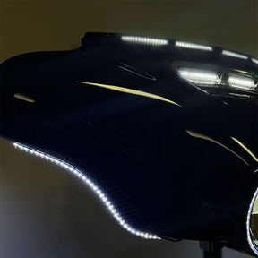 Custom Dynamics Dual Color LED Fairing Strips, Amber & White - 14+ Touring & Trike Light Accessory Custom Dynamics