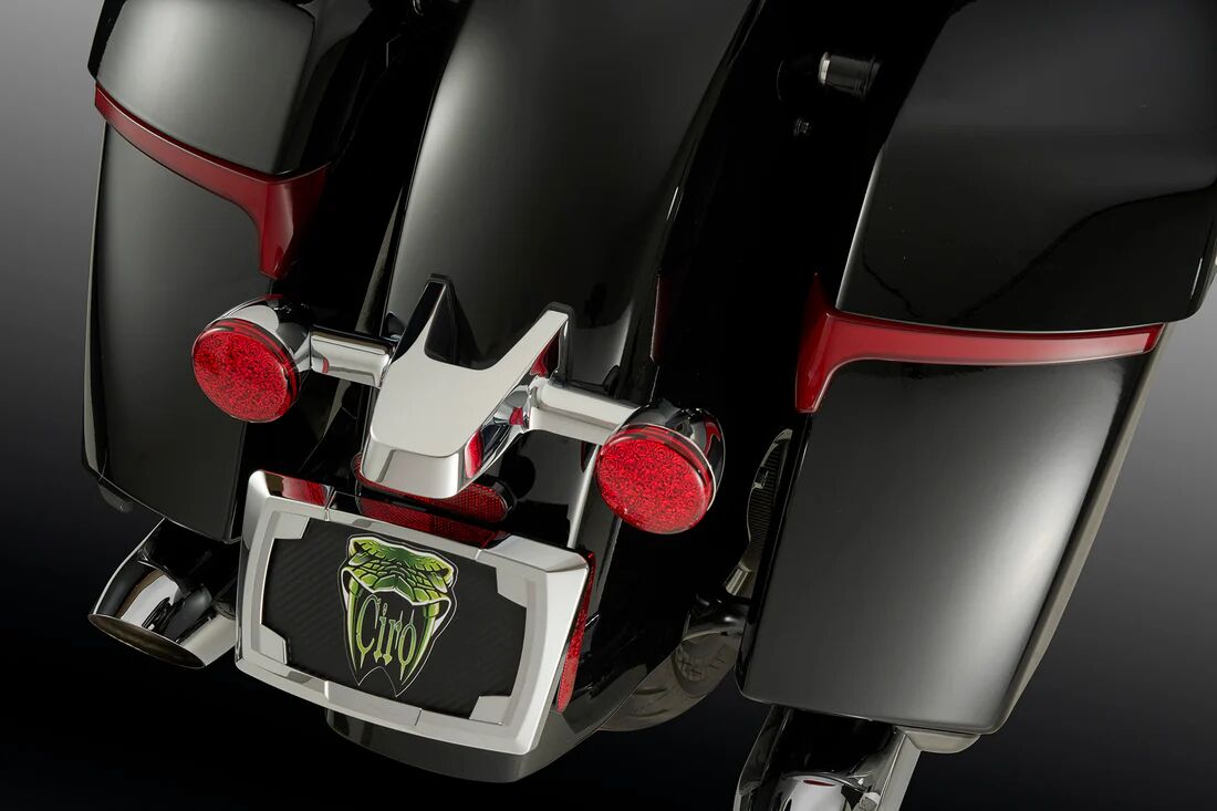 Ciro Light Saddlebag Red Lens I Ndian Light Accessory Ciro