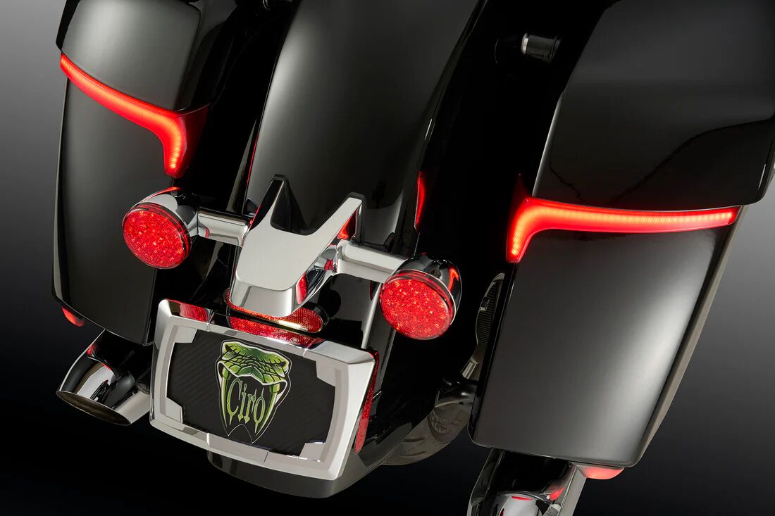 Ciro Light Saddlebag Red Lens I Ndian Light Accessory Ciro