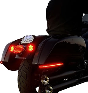 Led Saddlebag Light, Smoked Lens - 22-24 Softail Auxiliary Light Custom Dynamics