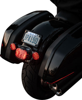 Led Saddlebag Light, Smoked Lens - 22-24 Softail Auxiliary Light Custom Dynamics