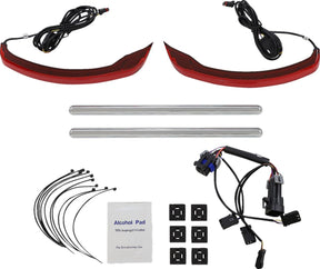 Low Profile Saddlebag Lights, Red - 15+ Indian Auxiliary Light Custom Dynamics Default Title