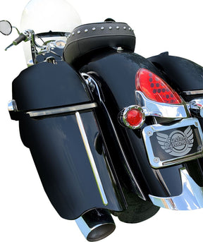Low Profile Saddlebag Lights, Smoked - 15+ Indian Auxiliary Light Custom Dynamics