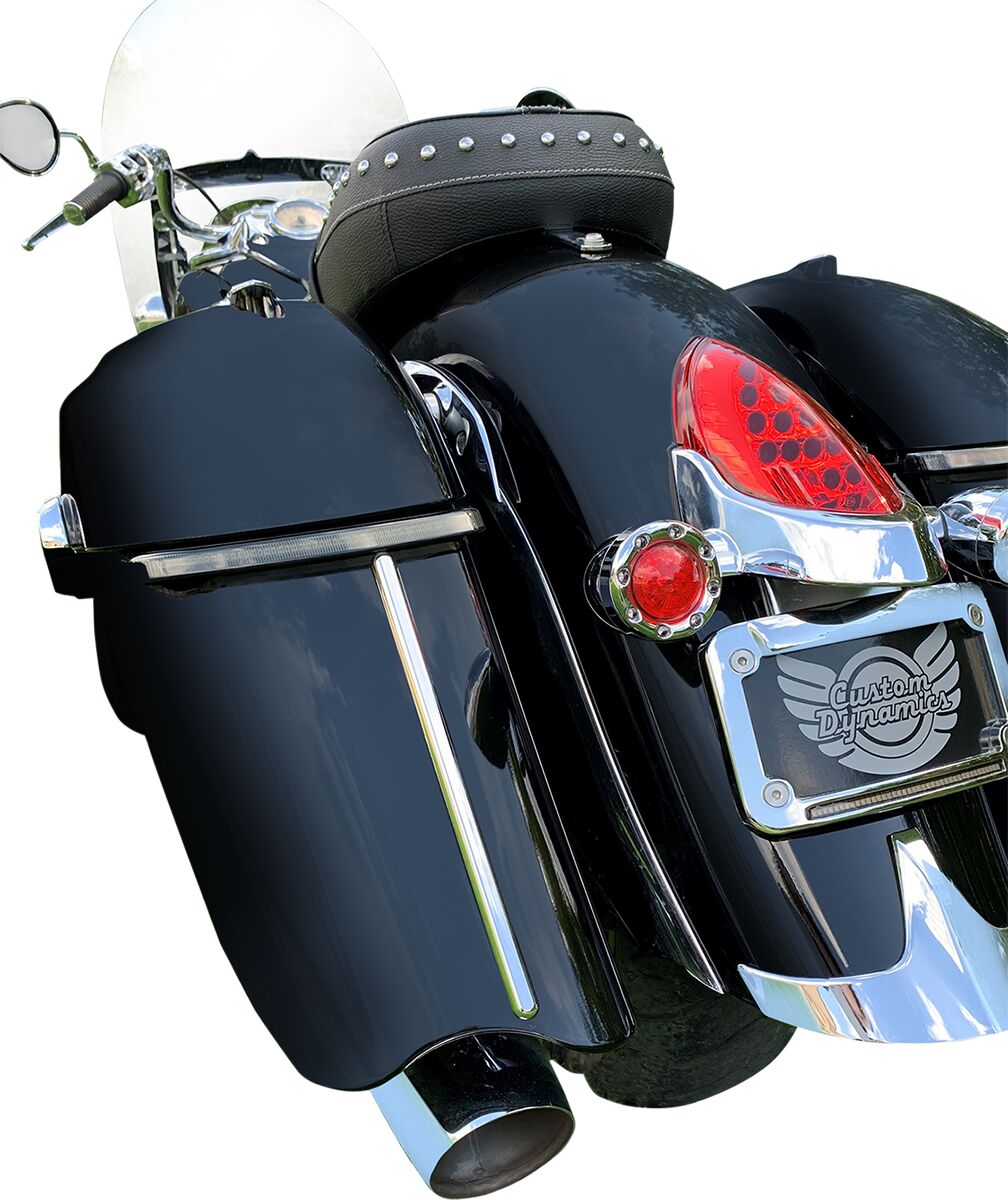 Custom Dynamics Low Profile Saddlebag Lights, Smoked - 15+ Indian Light Accessory Custom Dynamics